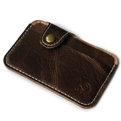 1pcs Retro Leather Card Wallet Men Business Bank Card Holder Thin Credit Card Case Convenient Small Cards Pack Cash Pocket