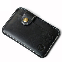 1pcs Retro Leather Card Wallet Men Business Bank Card Holder Thin Credit Card Case Convenient Small Cards Pack Cash Pocket
